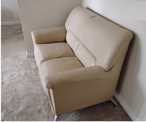 White leather sofa - 1,